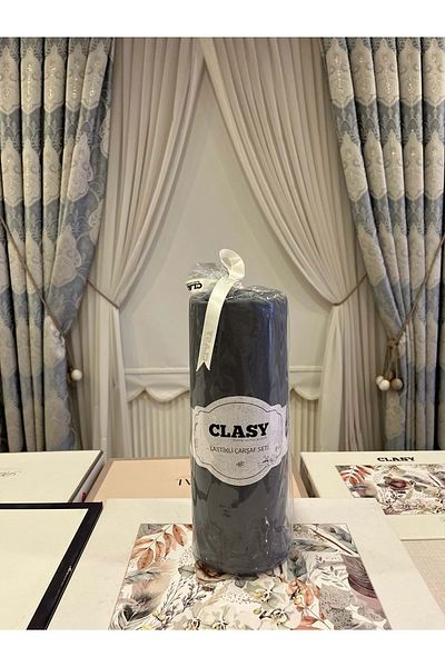 Clasy Single Dark Gray Sheet Set - Elastic, 120X200