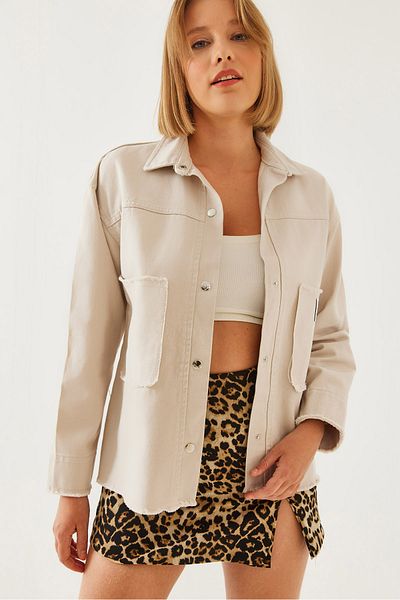 Bianco Lucci Damen-Emblem-Gabardine-Hemd 4468 60351107