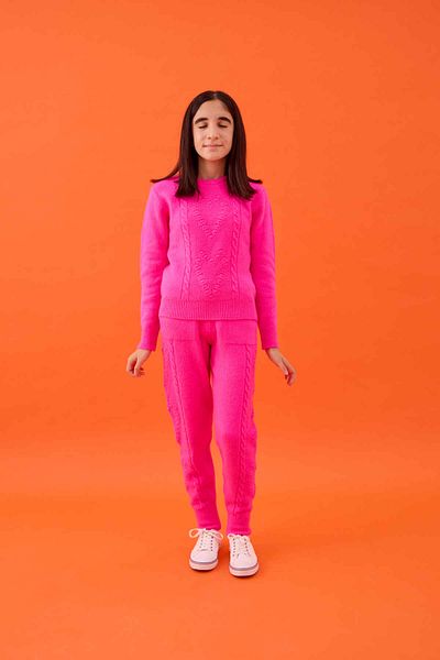 Nisrakids Girl's Knitwear Bottom Top Set