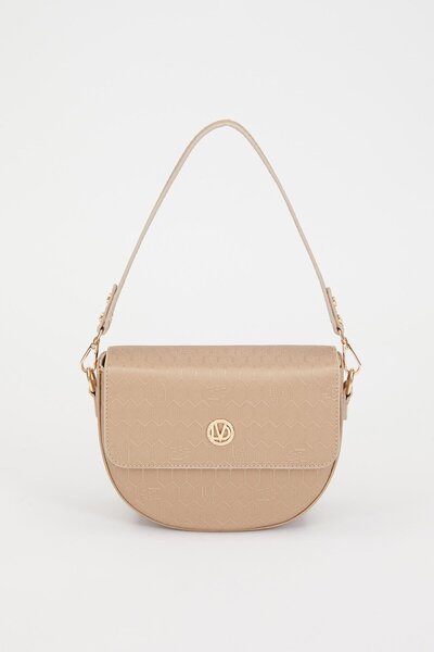 Levidor Gold Peten Pattern Shoulder Bag