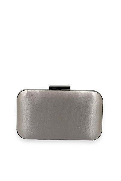 Generic Brand Silver Case Evening Dress Bag - Mink Color Satin Night and Port...