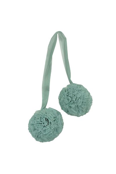 PAMUKA Tulle Twin Pompom Sage Green