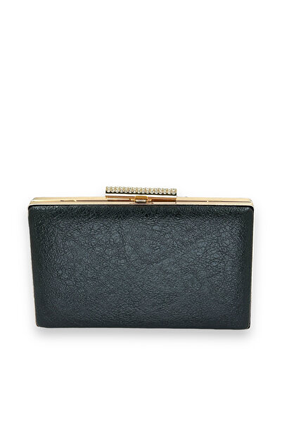 Generic Brand Chain Strap Evening Dress Bag – Metal Handle, Matte Leather, Cr...