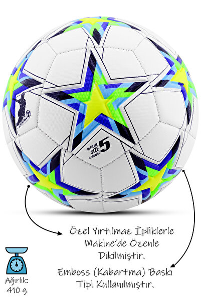 Telvesse Orijinal Futbol Topu Wind Şişirme Pompalı Sert Zemin Halı Saha Futbol Topu Mor Hibrit No:5