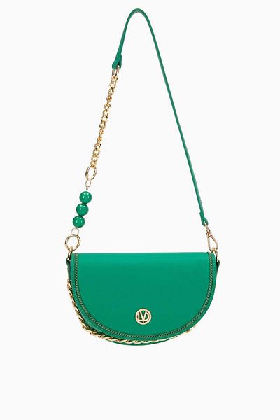 Levidor Grass Green Chain Detailed Shoulder Bag