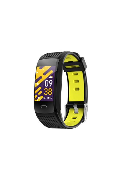 Moodix We23k10b Smart-Armband – Schwarz & Gelb, Gesundheits- & Aktivitätstracker