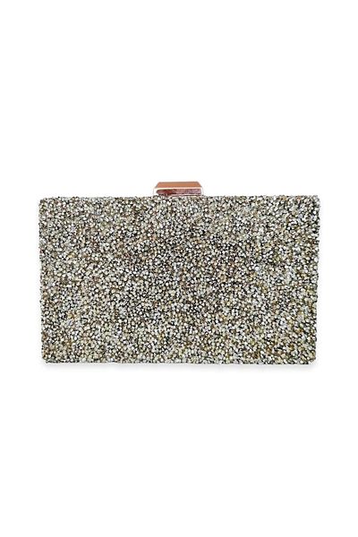 Wedding Fashion Rochie de seară din piatră aurie deschisă pentru absolvire clutch bal - geantă lucrată manual cu lanț