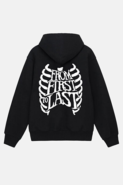 CC STORE From First To Last Logo Print 100% Bumbac Hanorac Oversize Imprimat ...