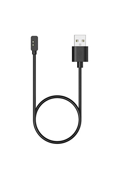 Microsonic Xiaomi Redmi Watch 5 Lite Manyetik USB Şarj Kablosu Siyah