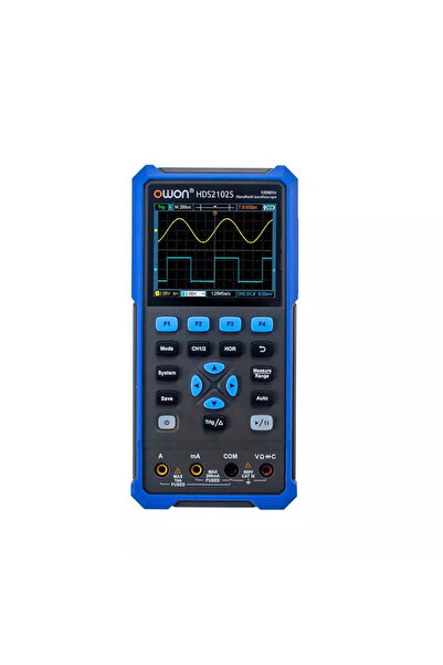 OWON HDS2102S Ειδικό - Φορητός Ψηφιακός Παλμογράφος 2-σε-1 με Πολύμετρο, 100M...