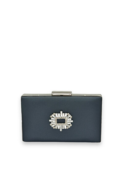 Wedding Fashion Culoarea Albastru Marin Anti-zgârieturi Satin Argintiu Piatră...