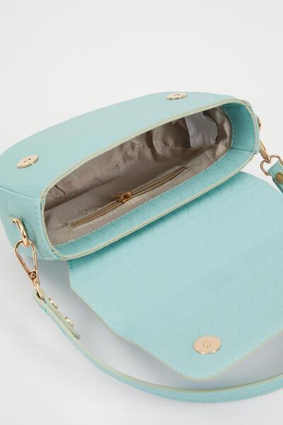 Levidor Water Green Pette Pattern Shoulder Bag