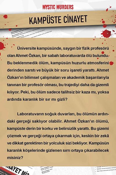 hediyeofisi لعبة المباحث عن القتل في الحرم الجامعي
