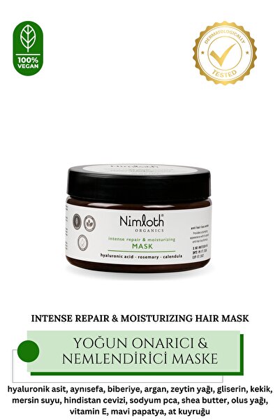 VEGAN YOĞUN ONARICI VE NEMLENDİRİCİ SAÇ BAKIM MASKESİ 250 ML.