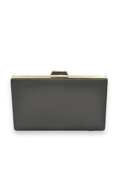 Veste Moda بصمة اليد السوداء ماتي الساتان مساء اللباس حقيبة محفظة الليل الفاصل