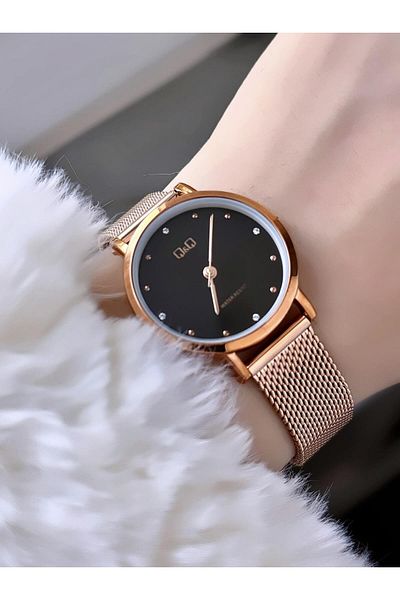 Q&Q Women's Straw Cord Wristwatch