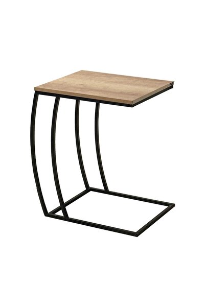 Adore Mobilya Profile C Sehpa - Açık Ceviz (tori) 50x62x35 Cm (gxyxd)