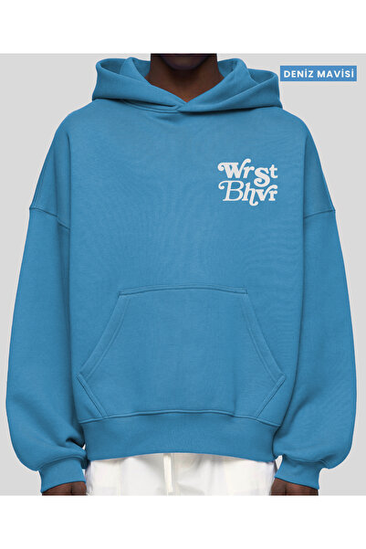 CC STORE Світшот з капюшоном Wrstbhvr | Studio Baski Передня частина | Синій