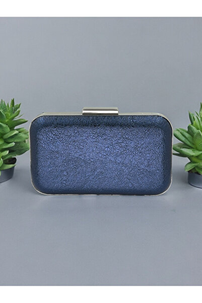 Generic Brand Navy Blue Crystal Patterned Evening Dress Bag , Durable 2026 Tr...