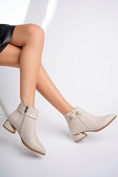 epaavm Kaplama Ökçe Bej Cilt Kadın Bot