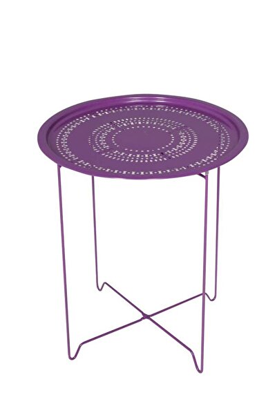 Adore Mobilya Handy Mate Vergo Tepsi ve Sehpa  HND-006-UU-1 Mor