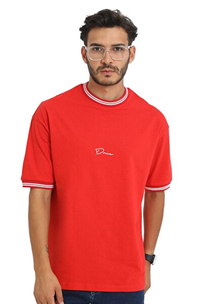 CC STORE Unisex New Season Oversize Molded Collar Detailed Summer T-shirt