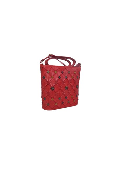 GÖN Handmade Deri Postacı Çanta (Kristal)