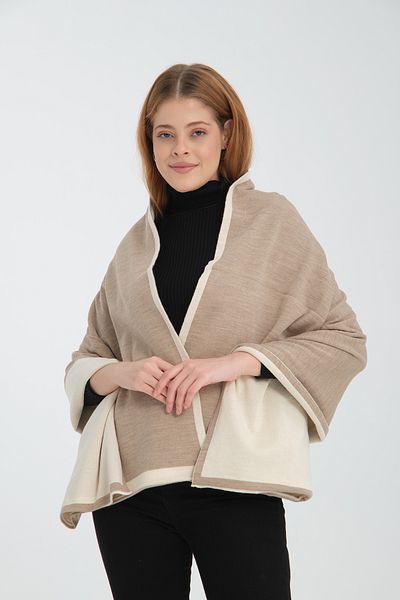 Wega Moda Stylish and Comfortable Women's Shoulder Shawl - Bias, Reversible, Knitwear