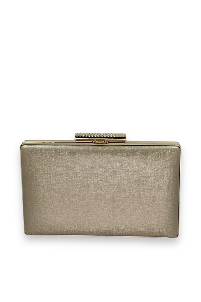 Generic Brand Metal Case Evening Dress Bag – Scratch-Resistant Matte Leather,...