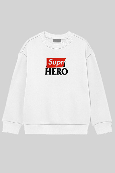 CC STORE Imprimare personalizată cu logo-ul Super Hero Supr |   Hanorac overs...