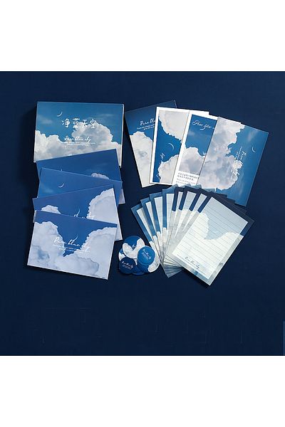 GUGUK Blue Clouds Letter Set (Ggk-Zk004)