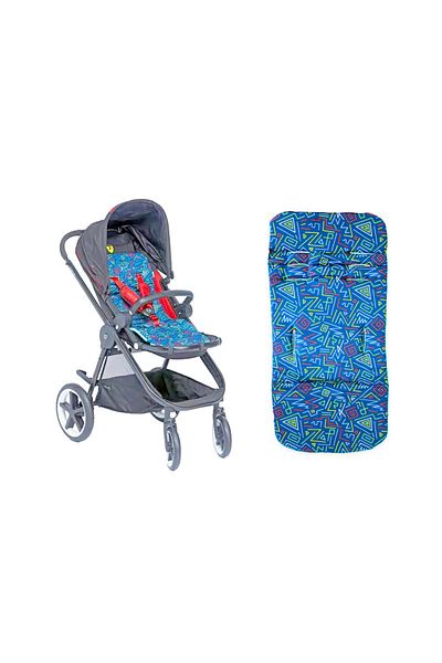 CUDDLES Seat Liner- Premium Memory Foam for Maximum Comfort and Support - Multicolor- Universal Fit
