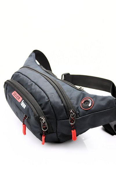SEVENTEEN Willpolo Red Detailed Waterproof Cross Chest Bag - Quatro Fabric, Waist Bag and Headphone Outlet