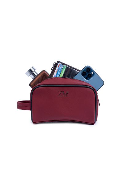 ZUU BAGS Personal Care and Travel Bag Claret Red