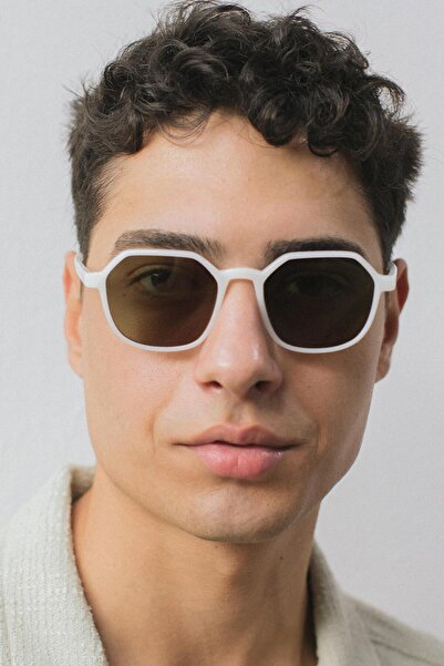 Bilge Karga Caesar White Green Men's Sunglasses