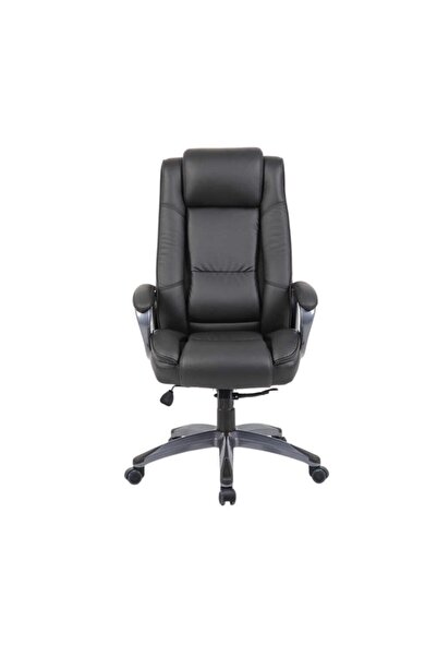 Adore Mobilya Boston Ofis Koltuğu Suni Deri - Siyah 65x114-121,5x81 Cm (GXYXD)