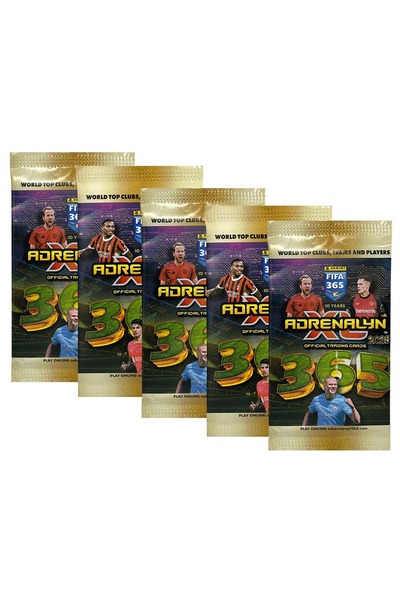 PANİNİ FIFA 365 Adrenalyn  2025 Trading Card 5 PACKS
