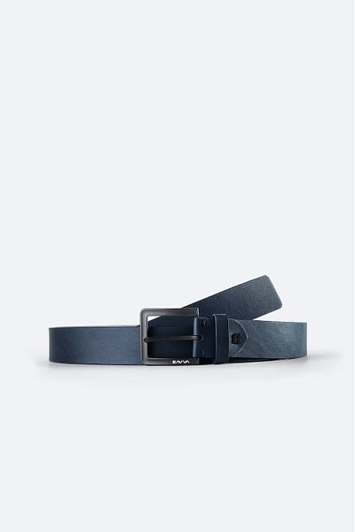 Avva Ανδρική ζώνη Navy Blue Flat A41Y9301