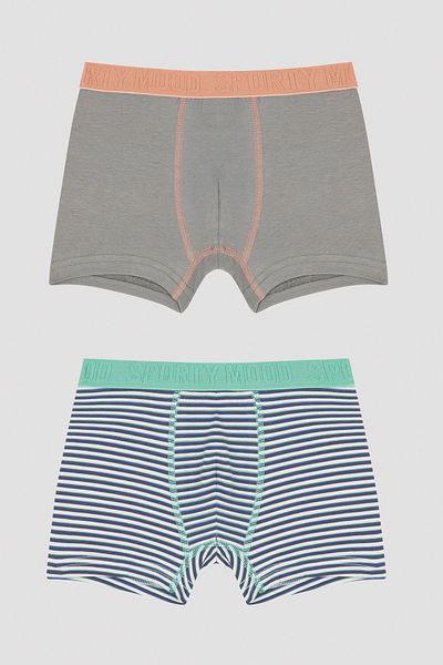 Penti Πολύχρωμα Boxers 2 τεμαχίων με λεπτομερή μοτίβο αγοριού