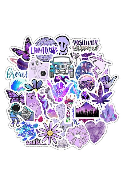 GUGUK Purple Vibes Sticker Set (Ggk-Zs006)