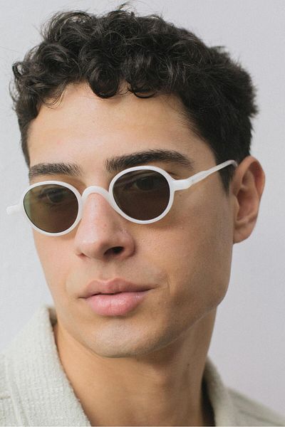 Bilge Karga Egmond White Green Sunglasses for Men