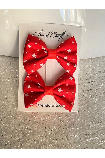 Trend Toka Red Star 2-Piece Bow Clip Buckle