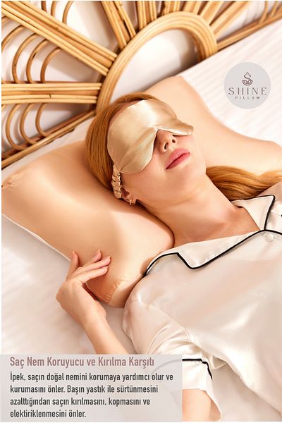 Shine Pillow Black 100% Silk Beauty Pillow - With Sheath and Anti-Wrinkle, Orthopedic Visco