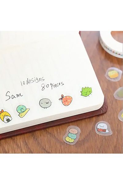 GUGUK Bullet Journal - 80 Pieces Cats Themed Sticker Set (Ggk-Db014)
