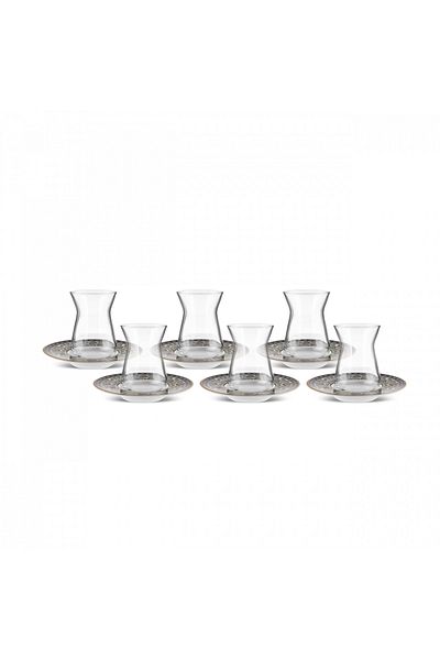 Karaca Piyale 6-Person 12 Piece Tea Set 132 ml