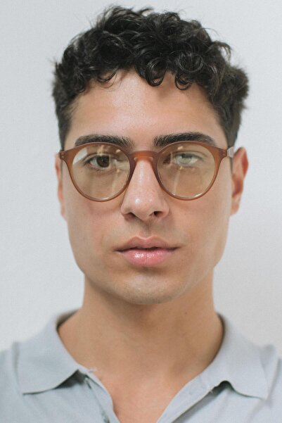 Bilge Karga Lea Caramel Men's Blue Light Protective Glasses