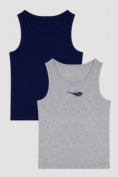 Penti Boy's Car Thermal 2-pack Undershirt