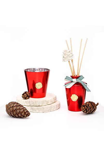 Missi Yılbaşı 130 ml Golden Glow Kırmızı Şişe Spice Orange Oda Kokusu ve Muml...