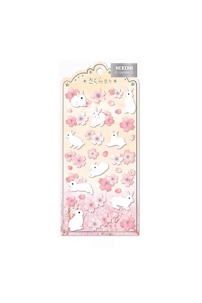GUGUK Sakura Temalı Sticker Seti • Bullet Journal (GGK-ZY001)