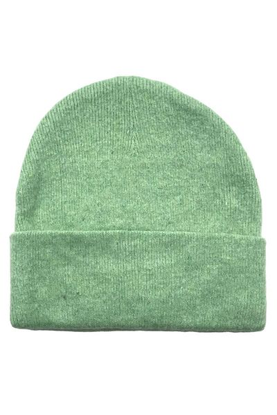 AXE SPORTSWEAR Tea Green Unisex Soft Textured Folded Winter Beanie